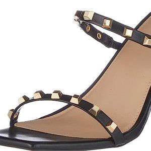 NWT - Square Toe Studded Black heels